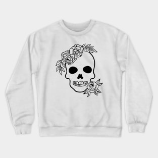 Floral skull Crewneck Sweatshirt